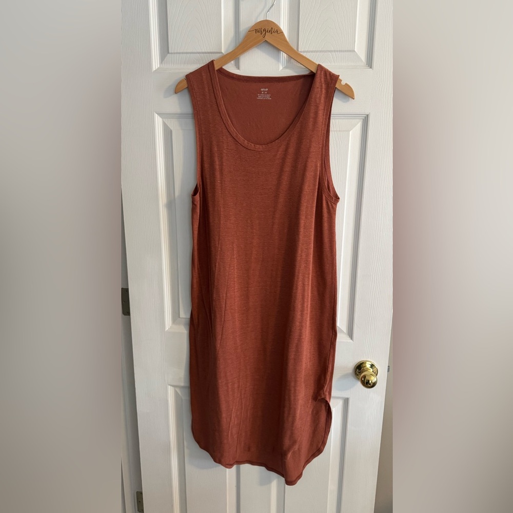 Aerie rust midi sleeveless dress - size medium